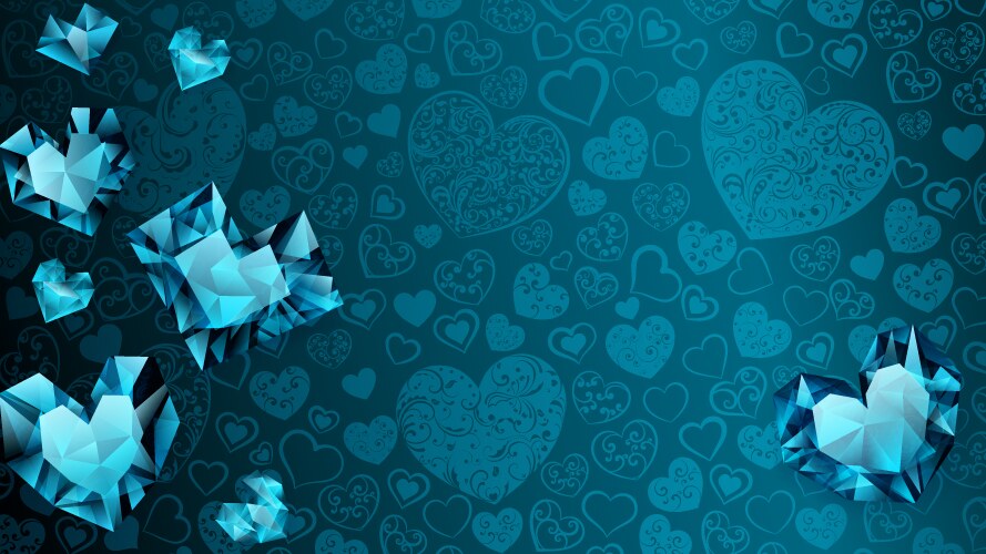 background hearts vector image