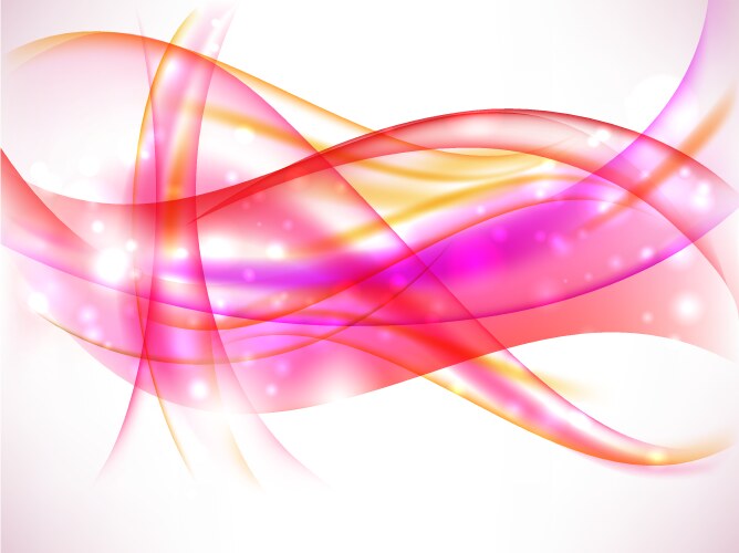 Red wav abstract background with curves lines Vector Image