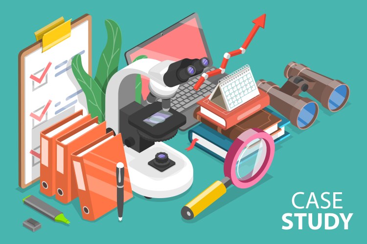 3d isometric flat conceptual Royalty Free Vector Image