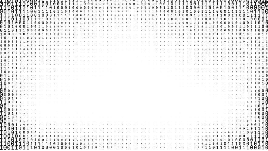 Gradient binary code digits background vector image