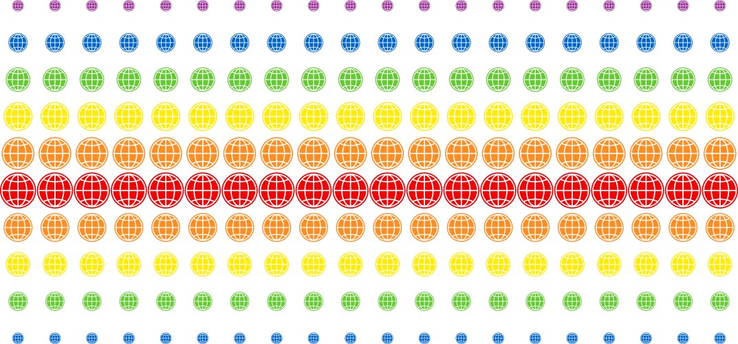 Internet shape halftone spectrum array vektorbild