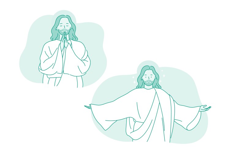Religion christianity jesus christ concept Vector Image