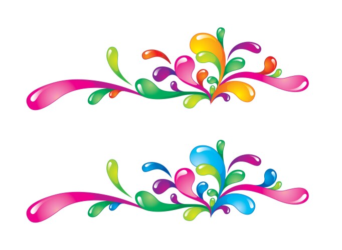 Paint splashes Royalty Free Vector Image - VectorStock