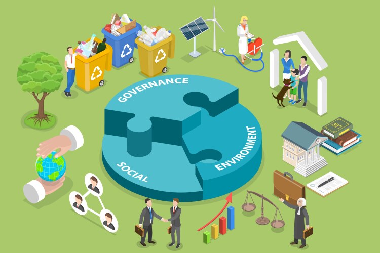 3d isometric flat conceptual Royalty Free Vector Image