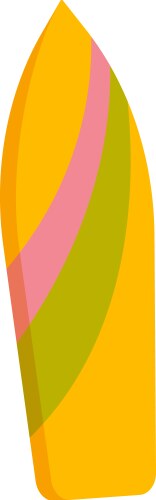 Colorful surfboard cartoon Vector Image