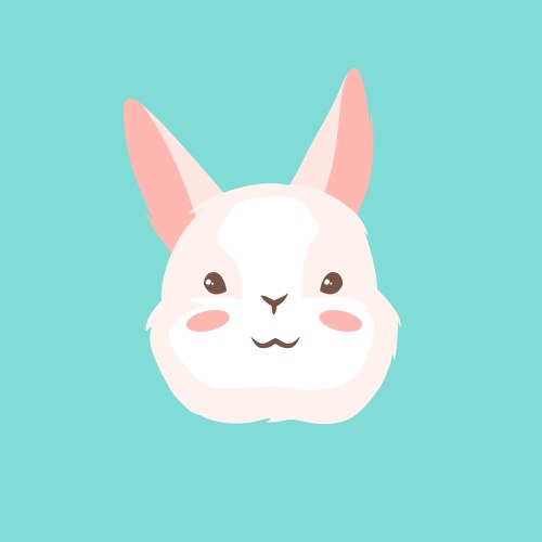 Cute easter bunny Royalty Free Vector Image - VectorStock
