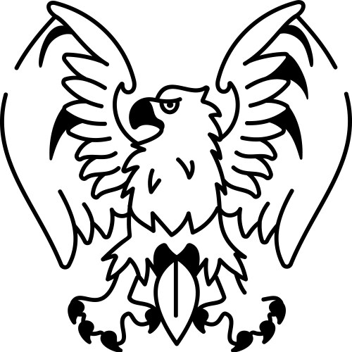 Griffin Wing Sketch Icon Vector Image