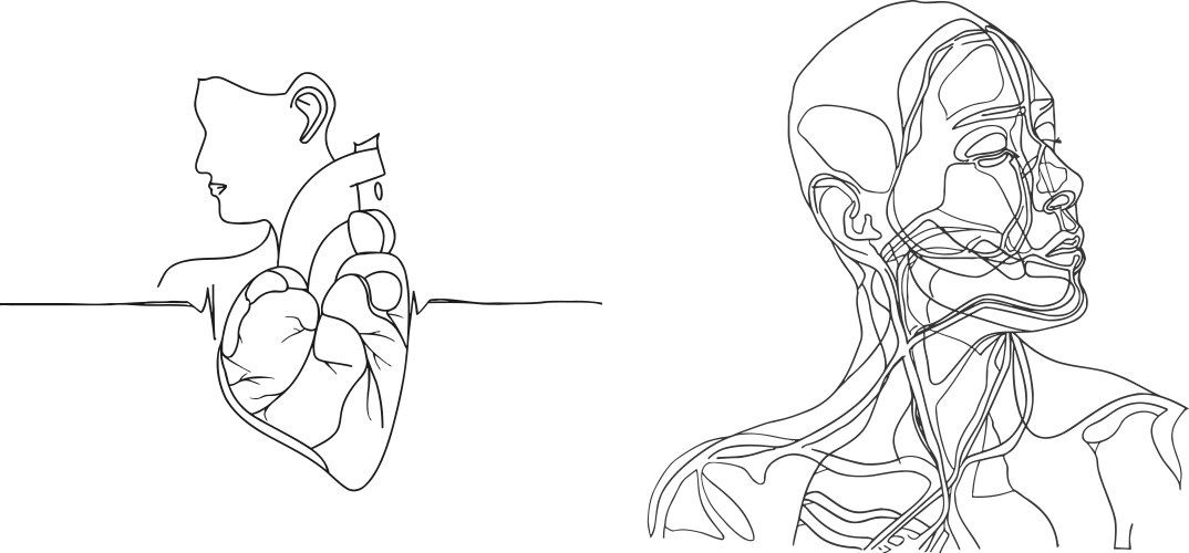 world hypertension day concept single line draws vector