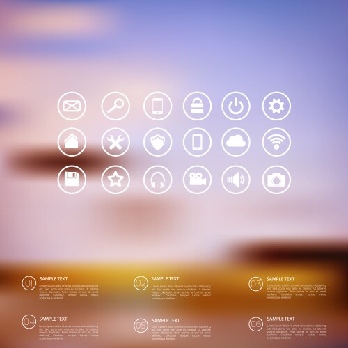Defocused abstract texture background with web vector image