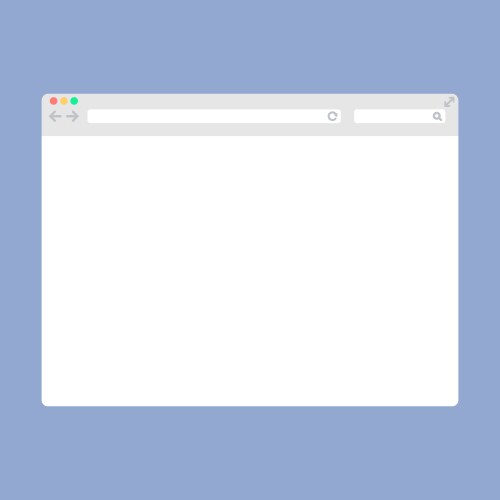 Web Browser Window Mockup Royalty Free Vector Image
