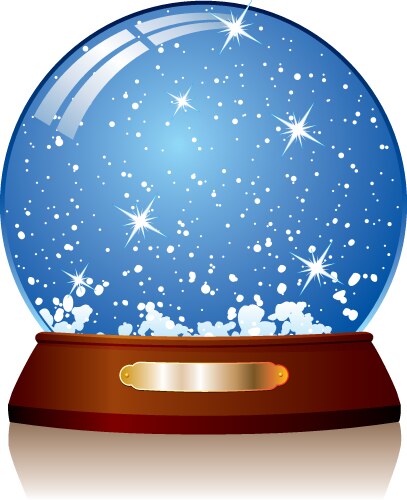 Snow globe Royalty Free Vector Image - VectorStock