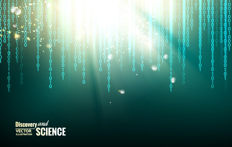 Abstract binary code background vektorbild