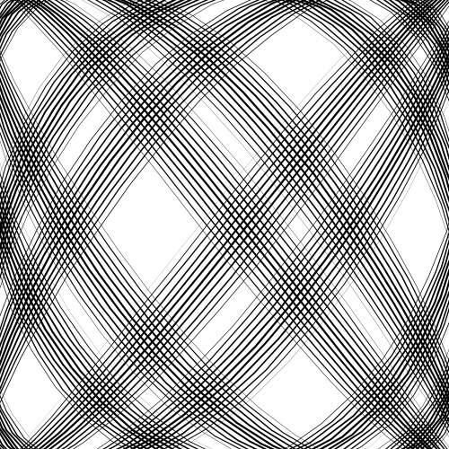 Grid mesh intersecting lines pattern with convex vector image