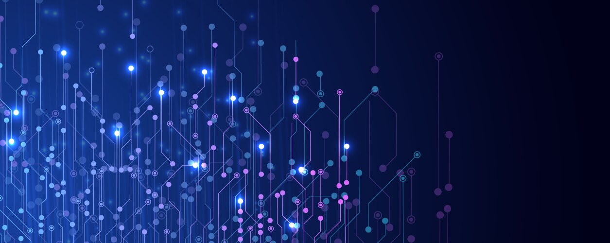 Abstract structure circuit computer technology vector image