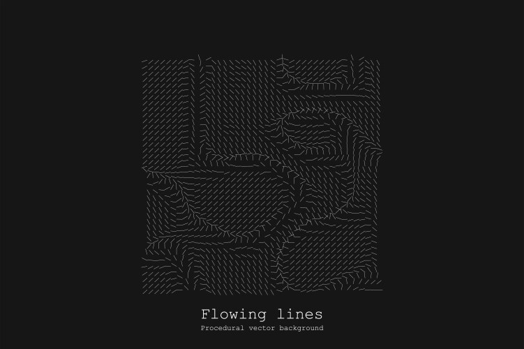 Abstract line matrix pattern noise flow dynamic vector image