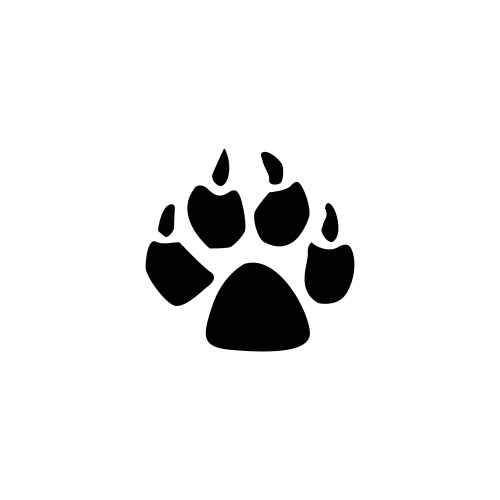 Dog footprint Vector Image