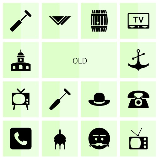 Retro icons (36775696) – Free Vector | VectorStock