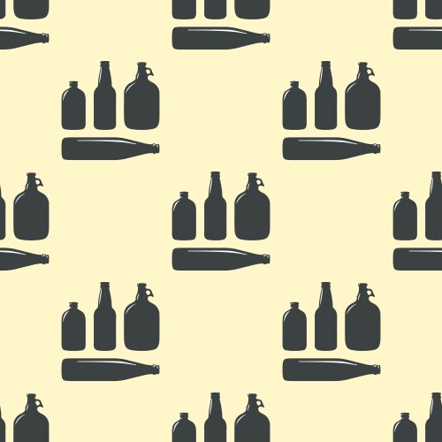 Hop beer seamless pattern background Royalty Free Vector