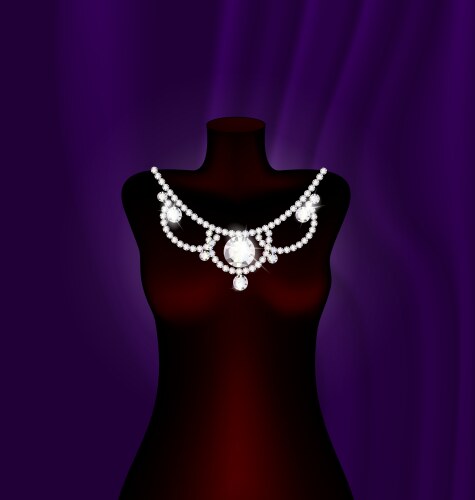 Dummy and necklace Vector Image