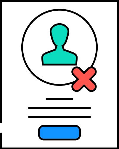 Guerrilla testing ux ui design icon color vektorbild