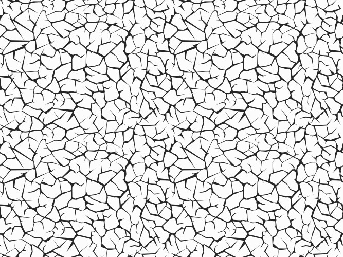 seamless crack pattern craquelure texture vector image