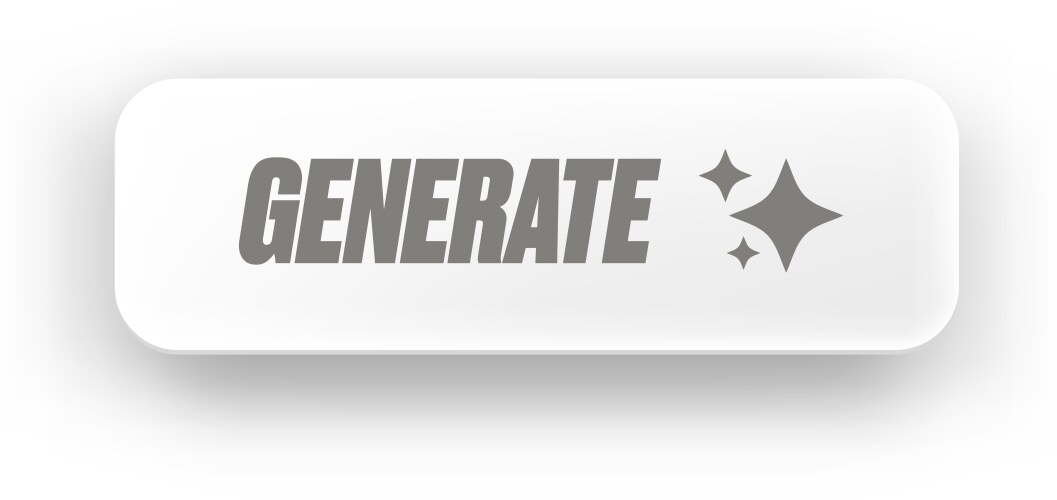 Ai generated white paper style button vector image