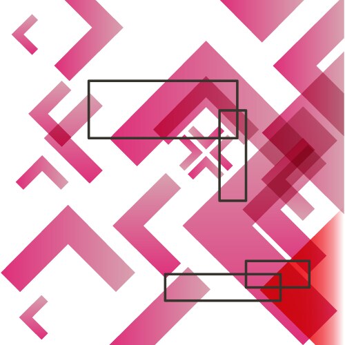 Background with abstract square pattern vector image