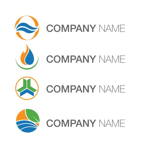 environment energy logo vector