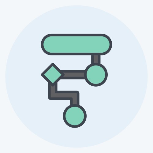 Icon design algorithm suitable for data analytics vektorbild