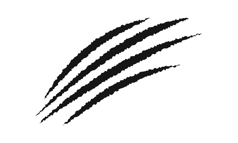Animal Claw Marks - Scars & Talons Vector Image