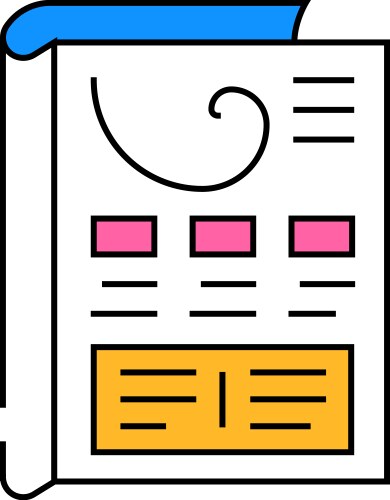 Wizard of oz testing ux ui icon color vector image