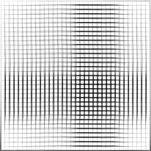 Grid mesh graticule with grungy irregular lines vector image