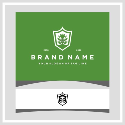 Chess leaves icon logo Royalty Free Vector Image
