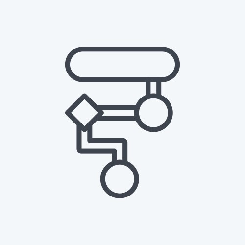 Icon design algorithm suitable for data analytics vektorbild