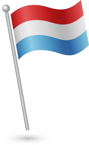 luxembourg flag vector image