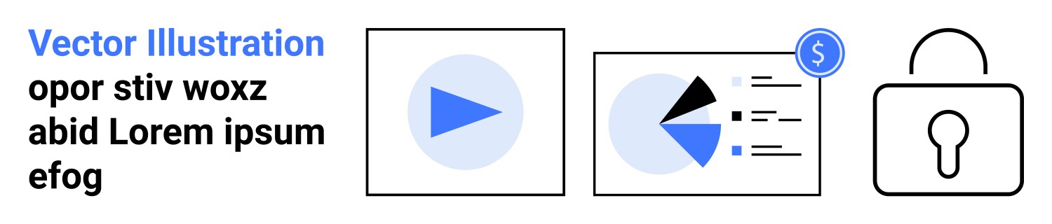 Data and media access with security analytics vector image