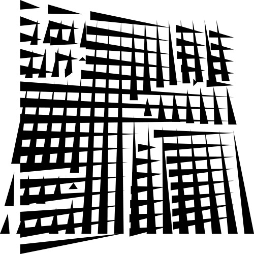 Grid mesh abstract geometric pattern segmented vector image