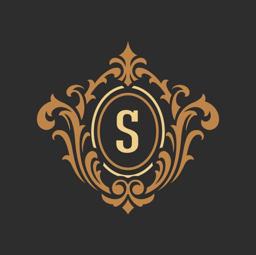 Initial dd letter royal luxury logo template Vector Image