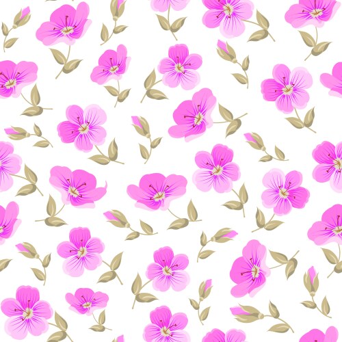 Seamless pattern flower rose branch wallpaper Vector Image