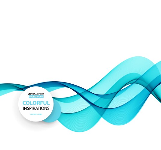Smooth wave stream line abstract header layout vector image