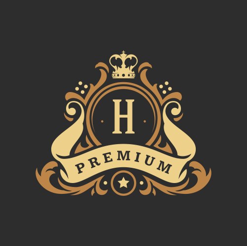Royal logo Royalty Free Vector Image - VectorStock