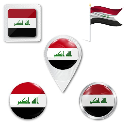 Syrian flag in wind vector image