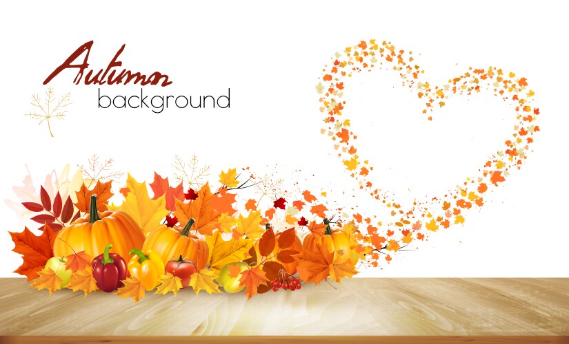 Autumn Leaf Swirls Royalty Free Vector Image - VectorStock