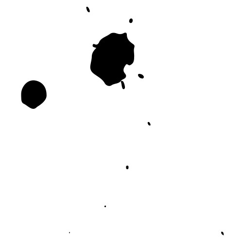Large blobs of ink contaminated surface vector image