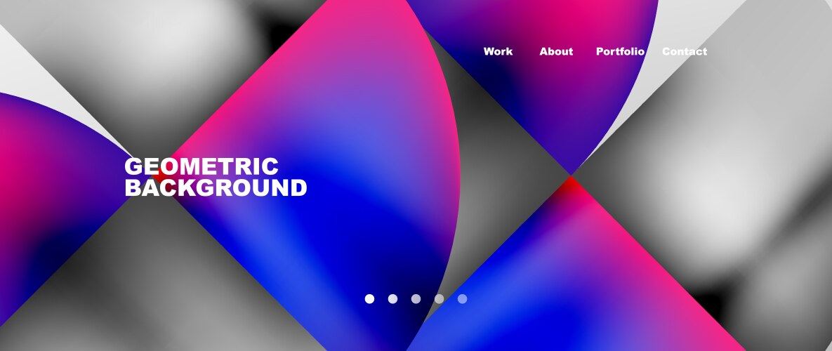 Abstract Circles and Round Elements Background vector image