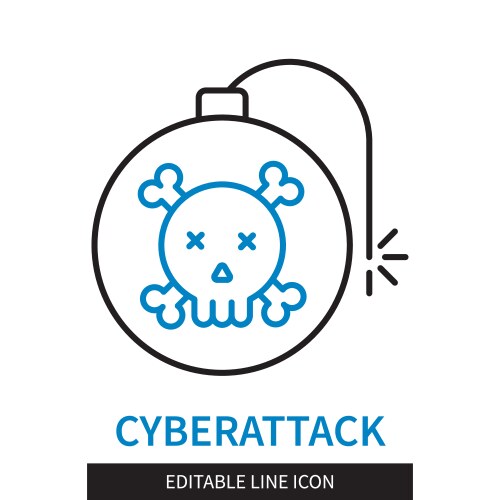 2d traceability blue line icon concept Royalty Free Vector