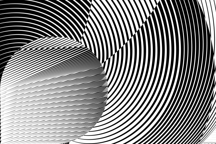 Rgb abstract halftone lines dynamic background vector image