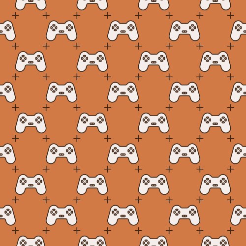 Videogame controller computer gamepad colored vector image