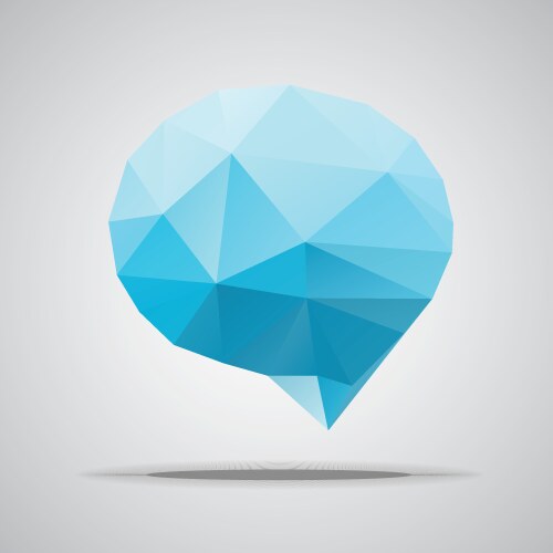 Bright speech cloud and blobs vector image