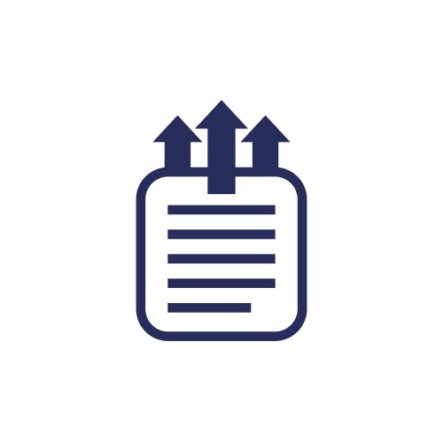 Export data icon for web and apps vector image
